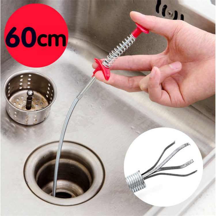 60CM Drain Clog Remover Cleaning Tools Household For Kitchen Sink