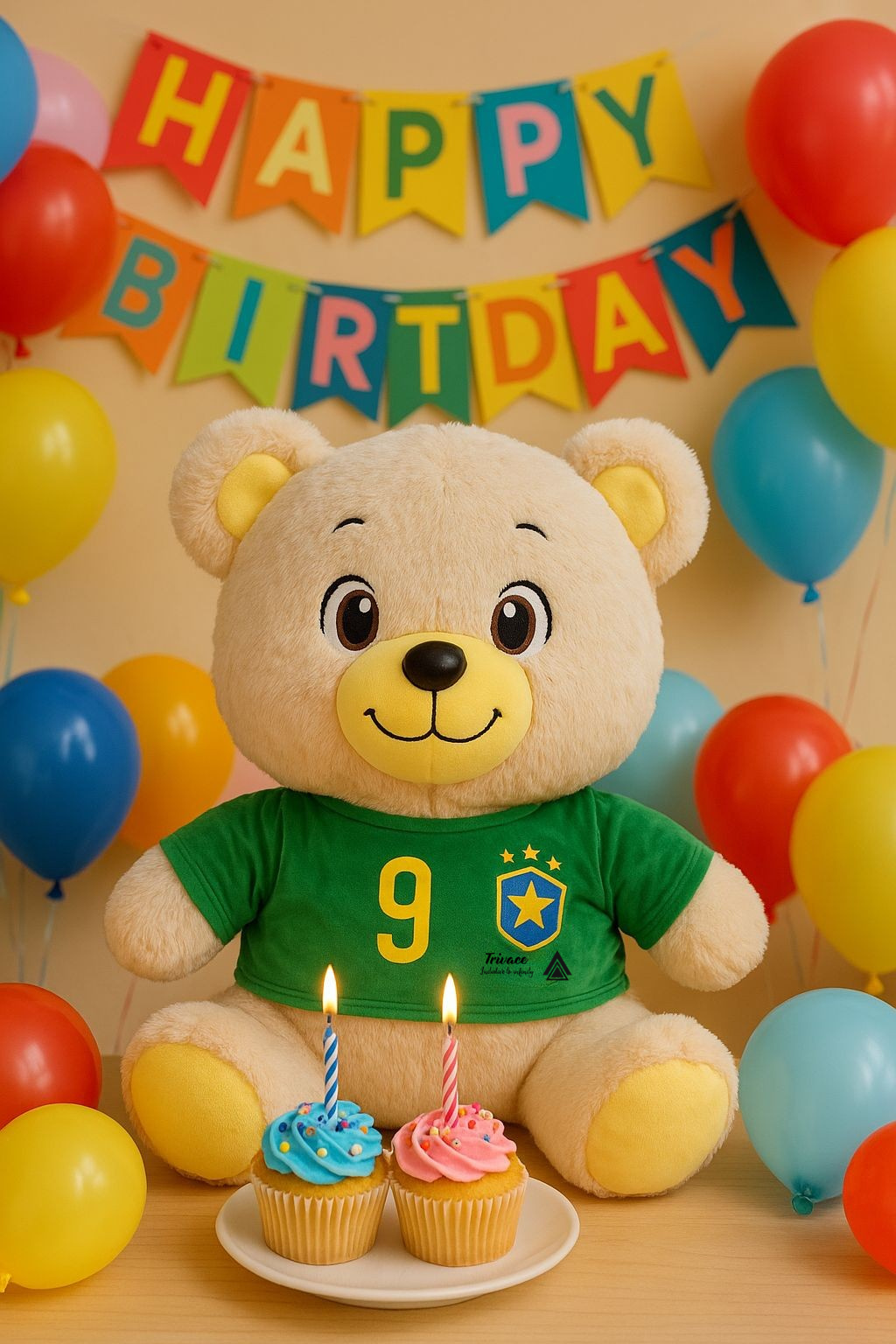 Trivace Champy Bear Soft Plush Toy – Cute Stuffed Animal for Kids & Adults