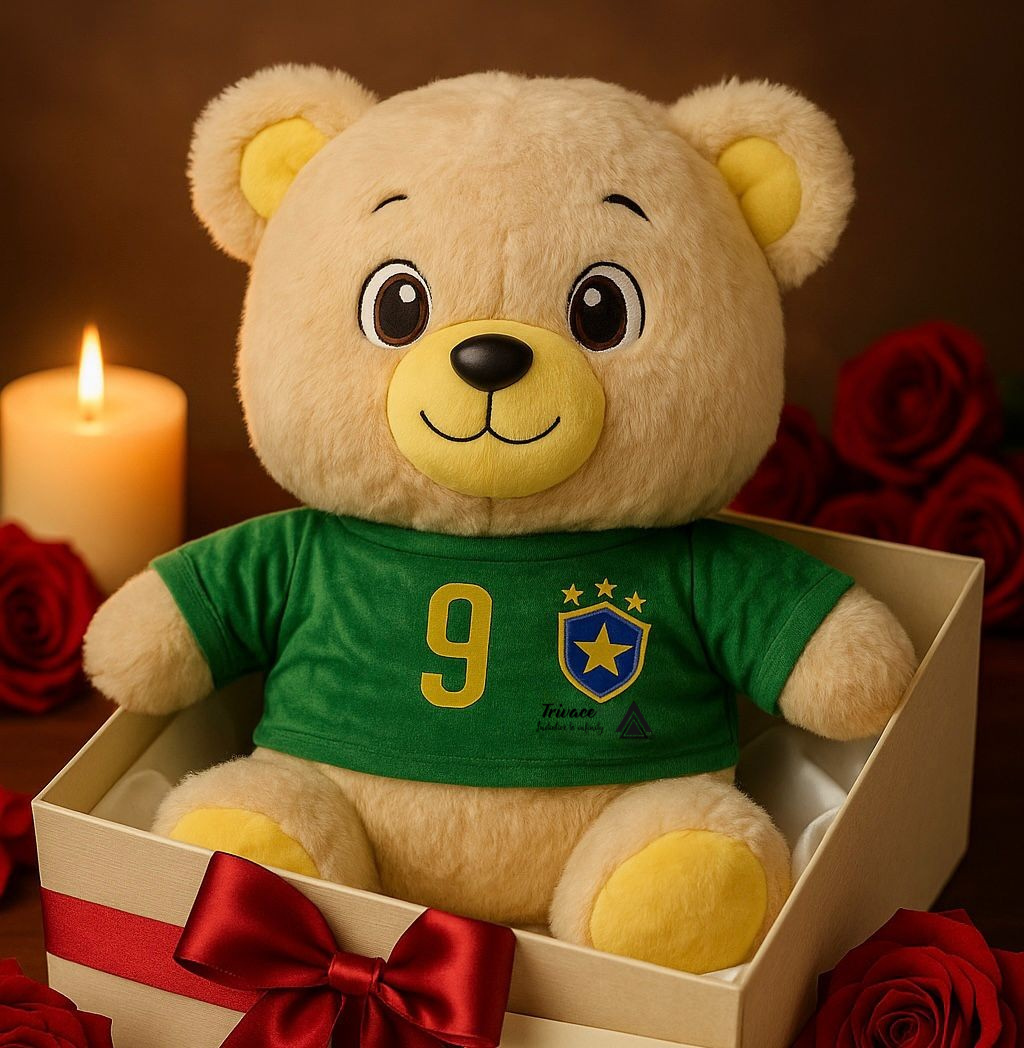 Trivace Champy Bear Soft Plush Toy – Cute Stuffed Animal for Kids & Adults
