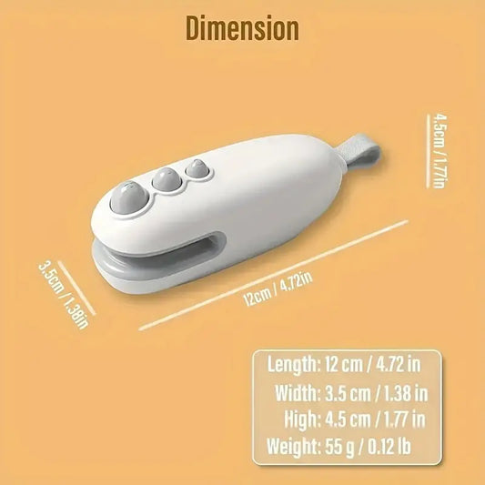 2 In 1 Chip Bag Sealer With Cutter Rechargeable Bag Sealer Heat Seal