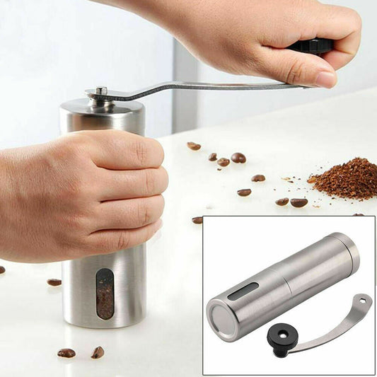 Stainless Steel Hand Crank Pepper With Conical Burr Grinder Coffee Beans Mill Muller